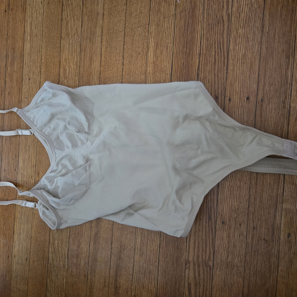 Revenge Clothing Cream Shapewear Bodysuit